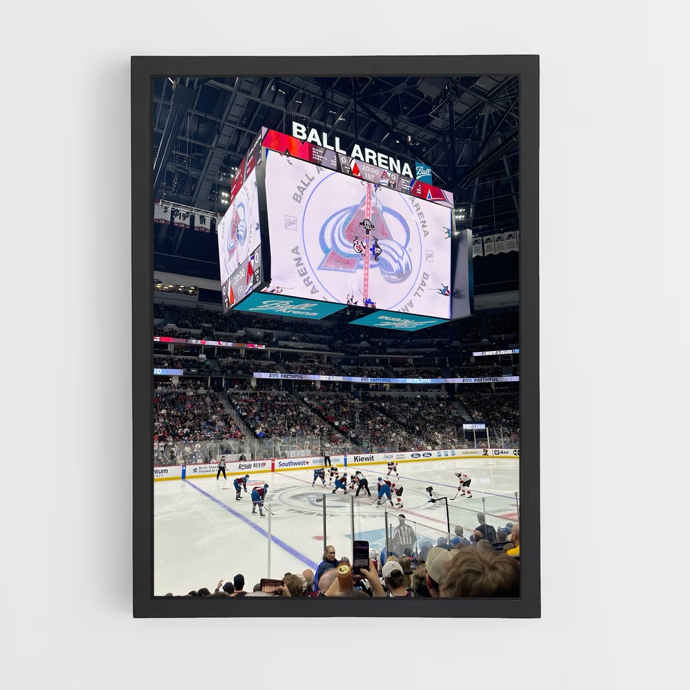 Poster Vue Épique Avalanche – affiche Hockey sur glace (vue 2)